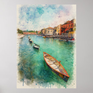 Affiche Lac de Garde (Lago di Garda) - Éclaboussure d'aqua