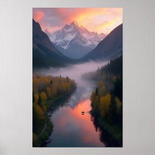 Affiche Lac de montagne