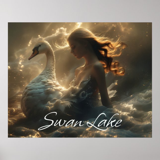 AFFICHE LAC DES CYGNES - BALLET & DANSE - (Devant)