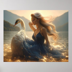 AFFICHE LAC DES CYGNES - BALLET & DANSE