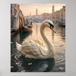 Affiche Lac des Cygnes en Mozzarella