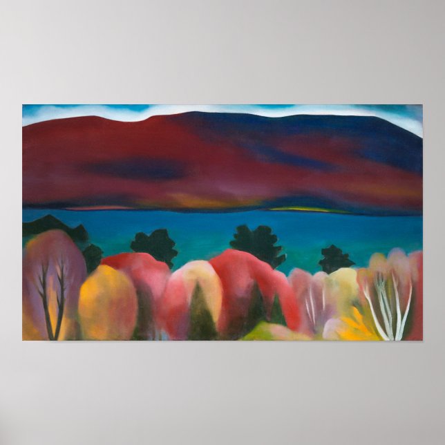 Affiche Lac George, automne | Georgia O'Keeffe | (Devant)