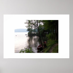 AFFICHE LAC GEORGE NY DE ROCHE DE ROGERS