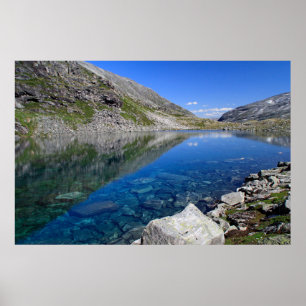 Affiche Lac glaciaire en Norvège