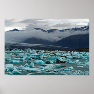 Affiche Lac glaciaire Jokulsarlon - Islande