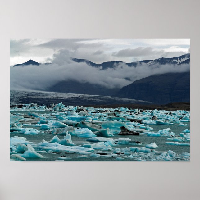 Affiche Lac glaciaire Jokulsarlon - Islande (Devant)