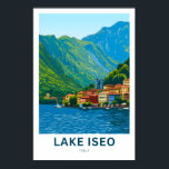 Affiche Lac Iseo Italie Imprimer Voyage<br><div class="desc">Belle impression moderne célébrant le lac Iseo Italie.</div>