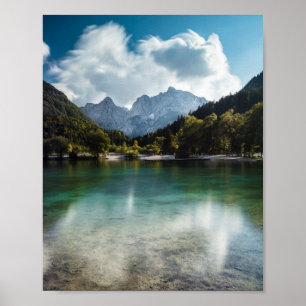 Affiche Lac Jasna à Kranjska Gora, Slovénie