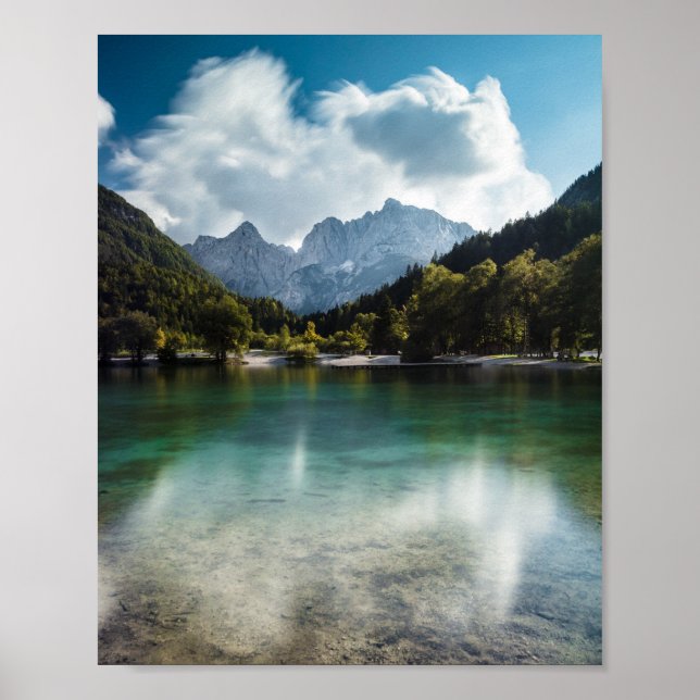 Affiche Lac Jasna à Kranjska Gora, Slovénie (Devant)