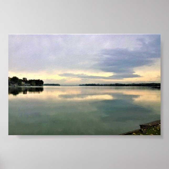 Affiche Lac La Belle, Oconomowoc, Wisconsin (Devant)