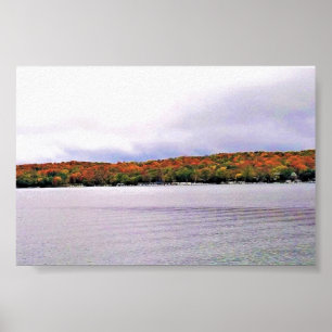 Affiche Lac Léman, Wisconsin