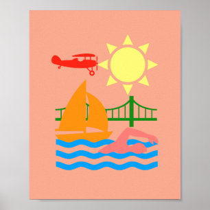 Affiche Lac Lifestyle