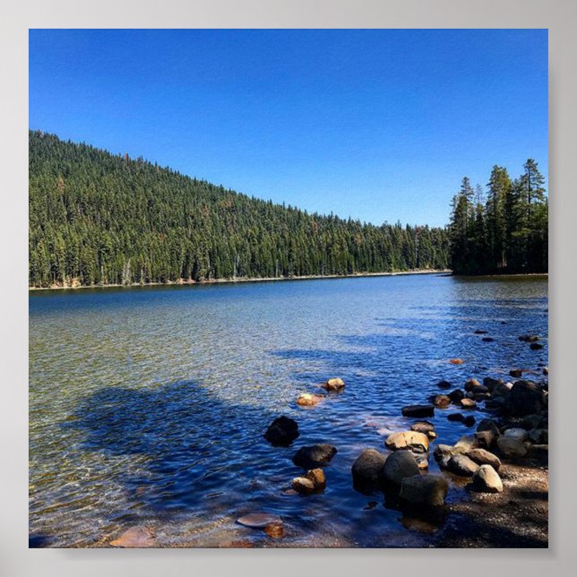 Affiche Lac Little Cultus, Oregon (Devant)