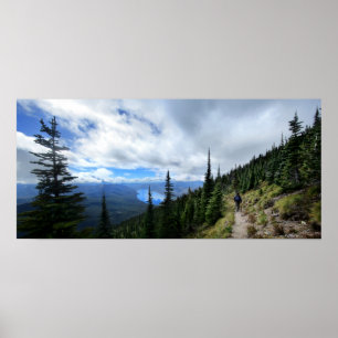 Affiche Lac McDonald de Mt Brown - Parc national des Glaci