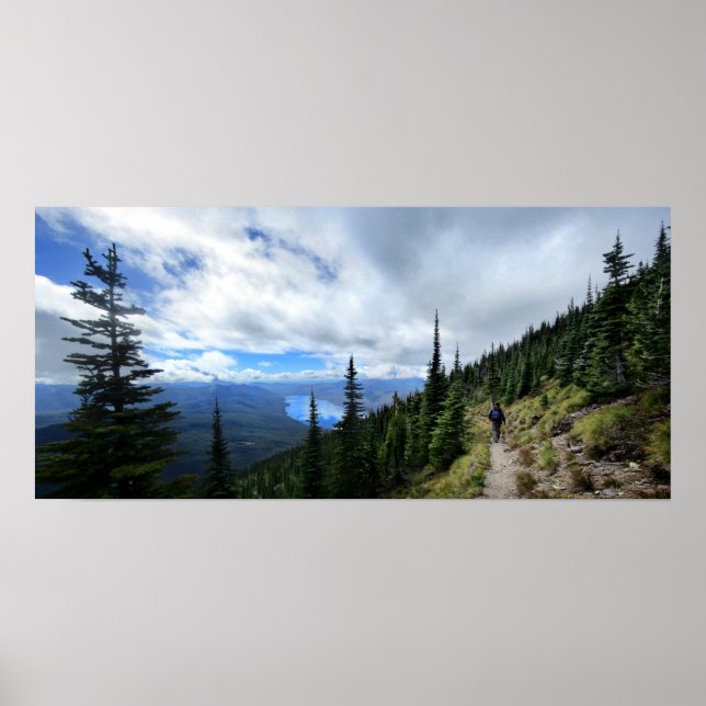 Affiche Lac McDonald de Mt Brown - Parc national des Glaci (Devant)