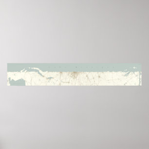 Affiche Lac Michigan non desservi, horizontal