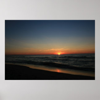Affiche Lac Michigan Sunset 2