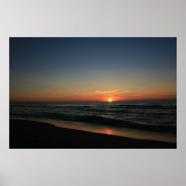 Affiche Lac Michigan Sunset 2 (Devant)