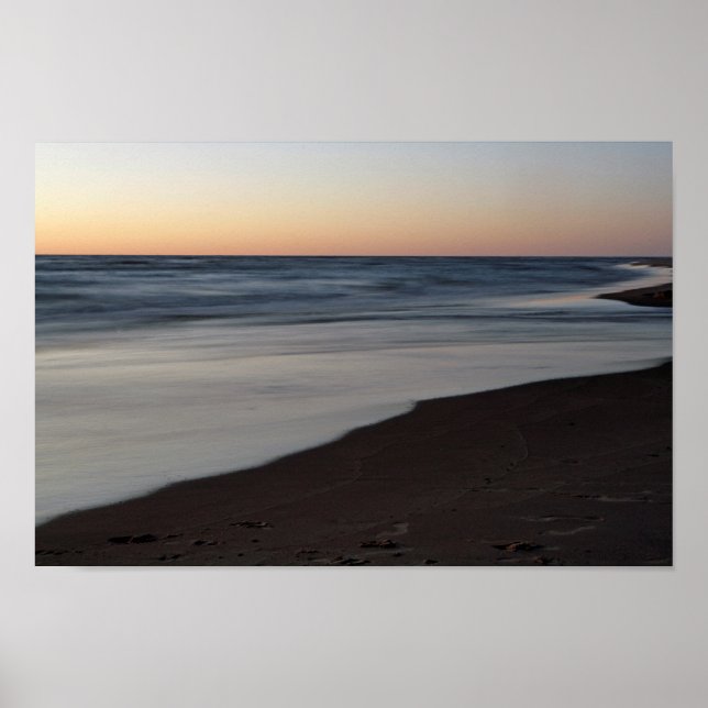 Affiche Lac Michigan Sunset, Mears, Michigan (Devant)