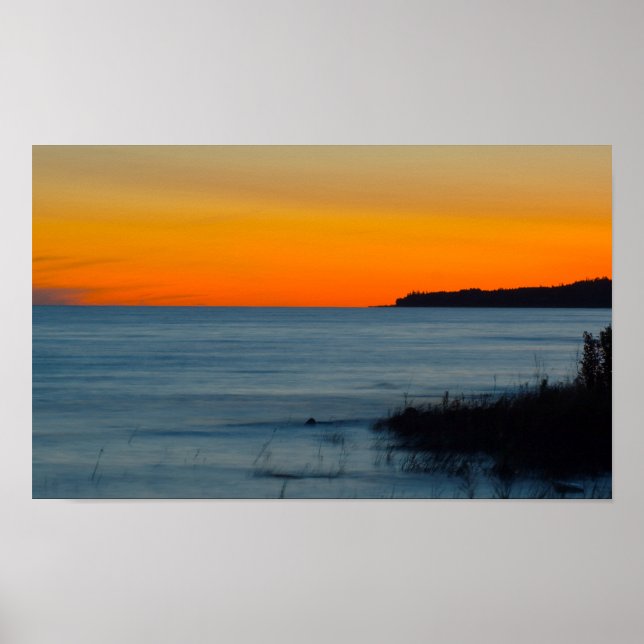 Affiche Lac Michigan Sunset, Michigan (Devant)