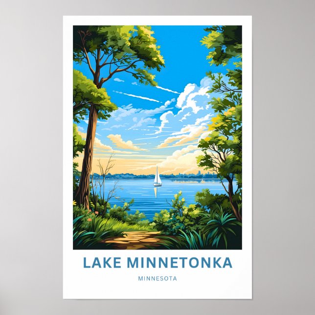 Affiche Lac Minnetonka Minnesota Imprimer (Devant)
