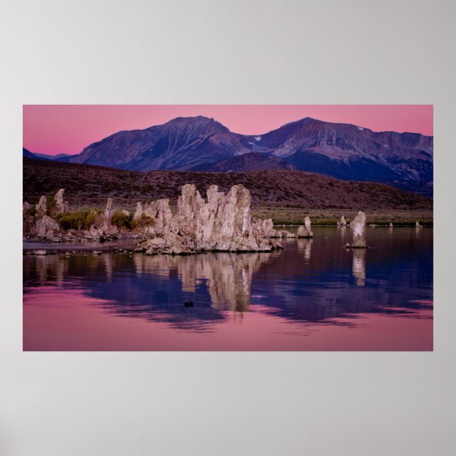 Affiche Lac Mono spectaculaire dans l'ombre (Devant)