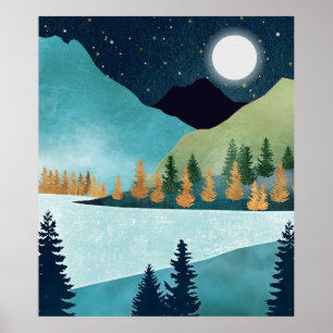 Affiche Lac Moonrise