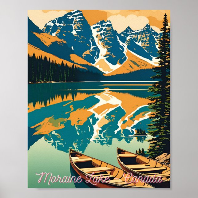 Affiche Lac Moraine - Canada (Devant)