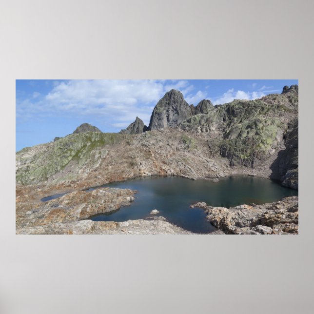 Affiche Lac Noir Alpes françaises (Devant)