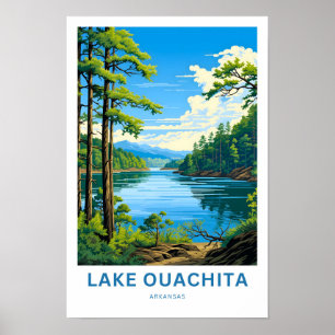 Affiche Lac Ouachita Arkansas Imprimer Voyage