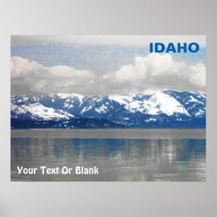 Affiche Lac Pend Oreille Winter