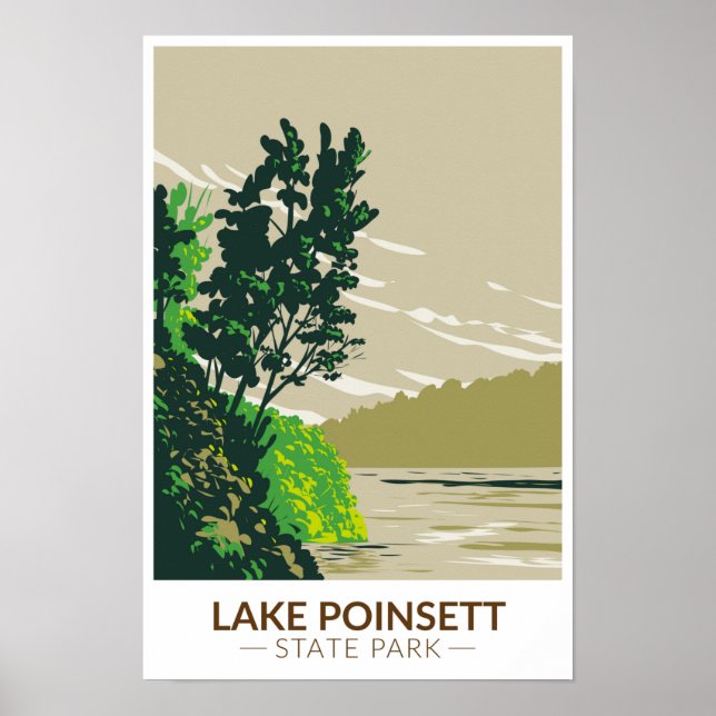 Affiche Lac Poinsett State Park Arkansas Vintage  (Devant)
