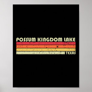 Affiche Lac Possum Kingdom Texas Pêche Drôle Camping Cadea