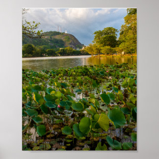 Affiche Lac Ranthaliya Kurunegala Sri Lanka Paysage Photo