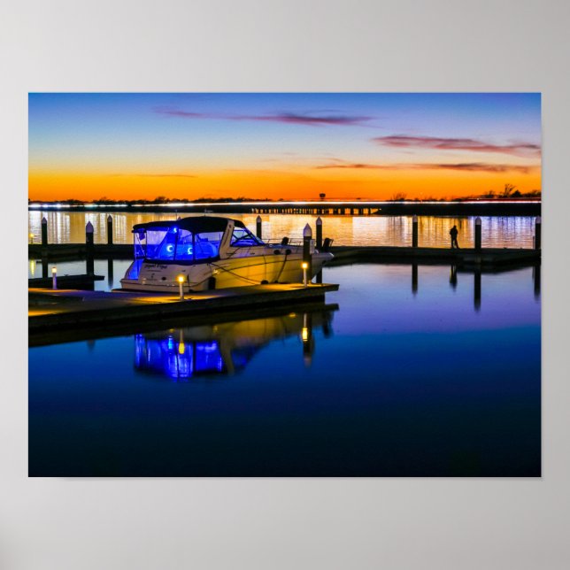 Affiche Lac Ray Hubbard Rockwall TX Sunset (Devant)