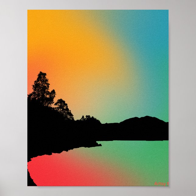 Affiche Lac réfléchissant (Devant)