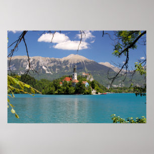 Affiche Lac saigné, Slovénie