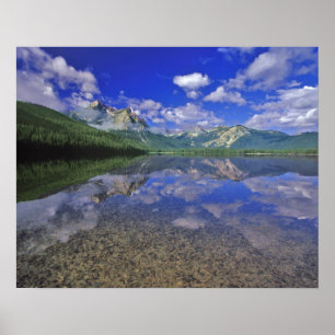 Affiche Lac Stanley dans les montagnes Sawtooth de l'Idaho