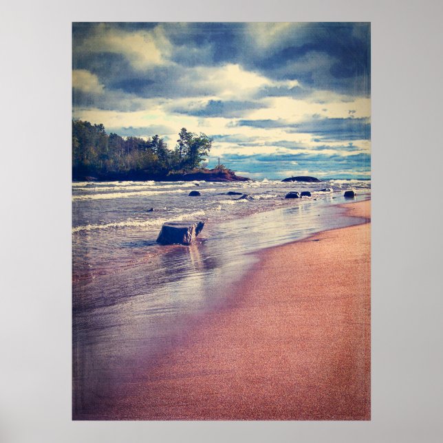 Affiche Lac Supérieur vintage (Devant)