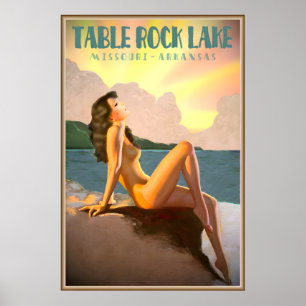 Affiche Lac Table Rock Missouri Arkansas Natalie Wood
