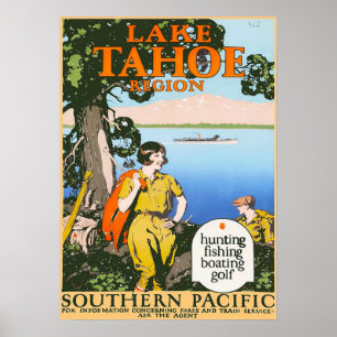 AFFICHE LAC TAHOE