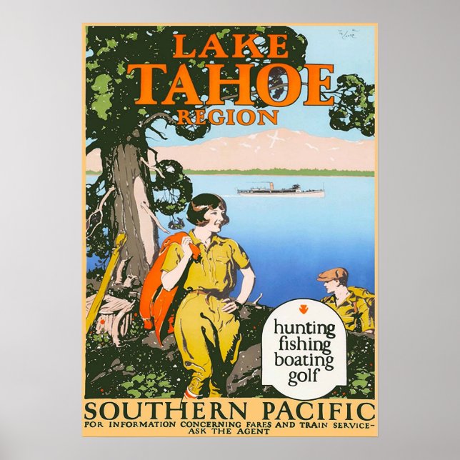 AFFICHE LAC TAHOE (Devant)