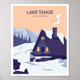 Affiche Lac Tahoe Californie