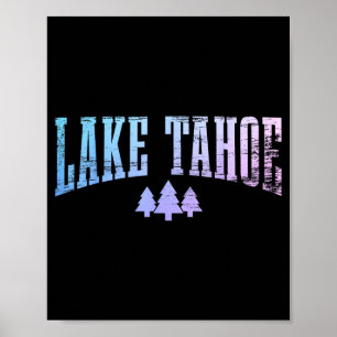 Affiche Lac Tahoe Californie Nevada Arbres Nature Fierté