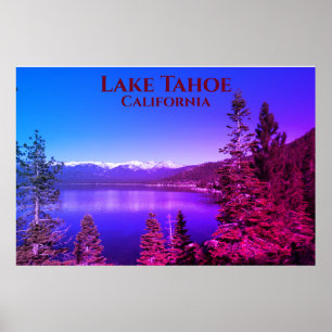 Affiche Lac Tahoe Californie Photographie du paysage