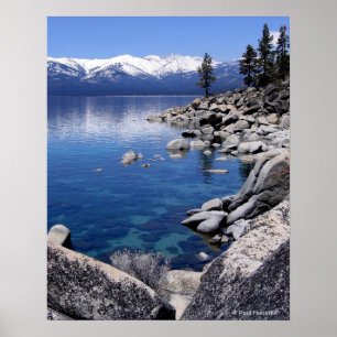 Affiche Lac Tahoe Hiver Eau continue 2