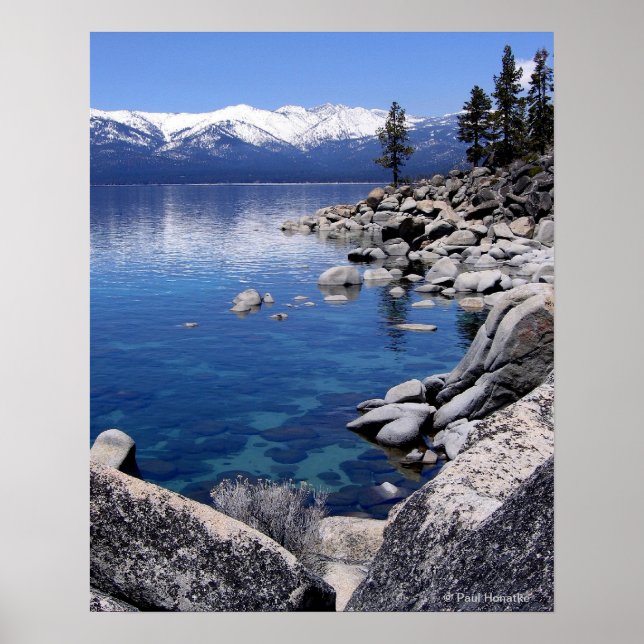 Affiche Lac Tahoe Hiver Eau continue 2 (Devant)