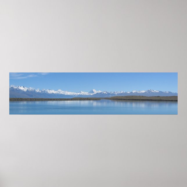 Affiche Lac Tekapo, Nouvelle-Zélande (Devant)