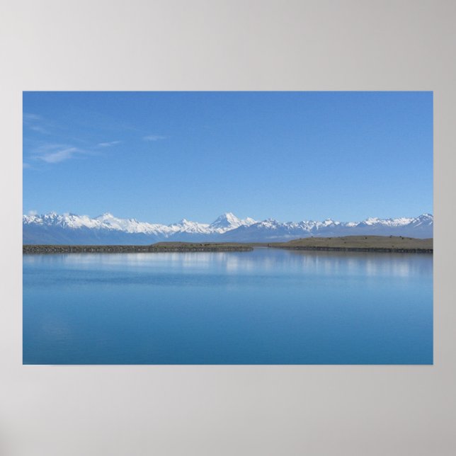 Affiche Lac Tekapo, Nouvelle-Zélande (Devant)