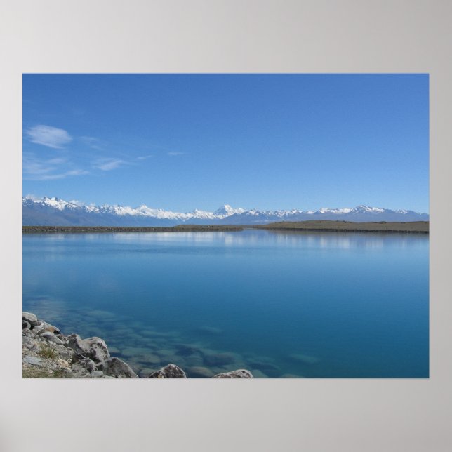 Affiche Lac Tekapo, Nouvelle-Zélande (Devant)